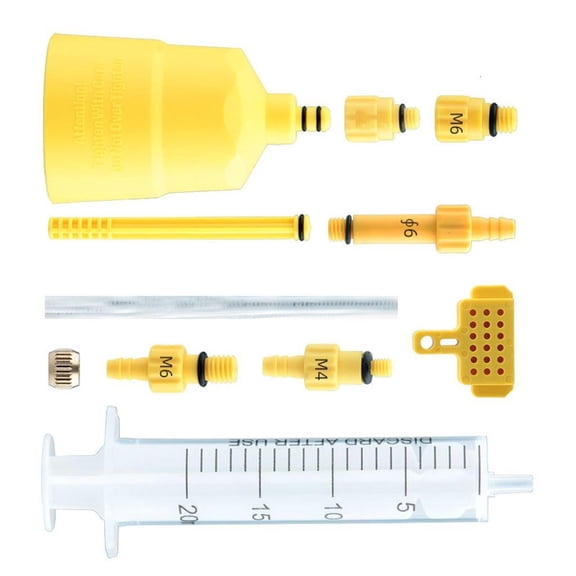 Lerpwige Brake Bleeds Set Disc Brake Mineral Oil Bleeds Set Bikes Brake Repair Tool