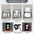 thumbnail image 3 of Yayeee Toggle Light Switch Wall Plate 1-Gang 4.5"x2.7" Home Decorative Outlet Cover, Cute Puffin, 3 of 7