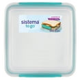 thumbnail image 2 of Sistema Sandwich Box To Go Lunch Box, 450 mL, Colour May Vary, 1 Pack, 2 of 6