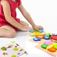 thumbnail image 5 of Rompecabezas de animales de madera para niños de 1, 2 y 3 años, juguetes educativos para niños y niñas, regalo con 4 diseños de animales, formas de colores brillantes, caja de regalo personalizada, 5 of 5