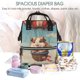 thumbnail image 5 of Fotbe Hot Air Balloon Guinea Pig Mochila Maternidad - Lona de Sarga Impermeable, Mochila de Pañales de Gran Capacidad con Múltiples Bolsillos y Correas Ajustables, 5 of 6