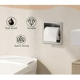 thumbnail image 6 of Recessed Toilet Paper Holder, Brushed Toilet Paper Holder Built-in, Stainless Steel Recessed Tissue Paper Roll Holder, in Wall, 6 of 18