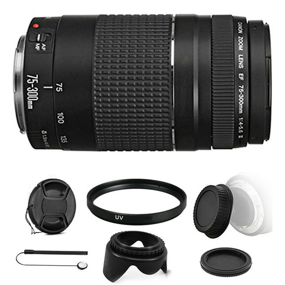 Canon EF 75-300mm f/4-5.6 III Lens   58mm UV Filter for Canon 700D 1300D