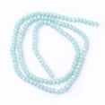 thumbnail image 2 of Electroplate Glass Beads Strands Imitation Jade AB Color Plated Faceted Rondelle Mixed Color 3.5~4x2.5~3mm Hole: 0.5mm about 123~127pcs/strand 13.39~13.78 inch(34~35cm), 2 of 3