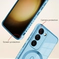 thumbnail image 2 of for Samsung Galaxy S23 Plus 5G Case [Support Magsafe] Love Heart Pattern Magnetic Plating Luxury Elegant Case Camera Protector Soft TPU Shockproof Corner Back Cover -Blue, 2 of 11