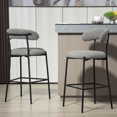 thumbnail image 4 of Warm & Breathable Fabric Cloud-like Comfort Stylish Bar Stool Ideal for Kitchen, Offices & More, 4 of 6