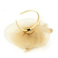 thumbnail image 3 of Fascinator for Women! Comdrip Fascinator Women's organza Church Kentucky Derby British Bridal Tea Party Women's Fascinators Beige One Size, 3 of 7