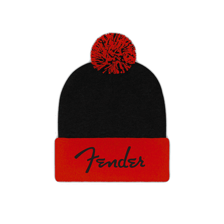 Fender Red Pom Beanie