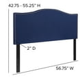 thumbnail image 5 of Flash Furniture Lexington Upholstered Full Size Headboard with Accent Nail Trim in Navy Fabric, 5 of 7