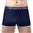 thumbnail image 2 of Lilgiuy Men's Boxer Three Points Shorts Mesh Breathable Panties Winter Fashion 2022, 2 of 5