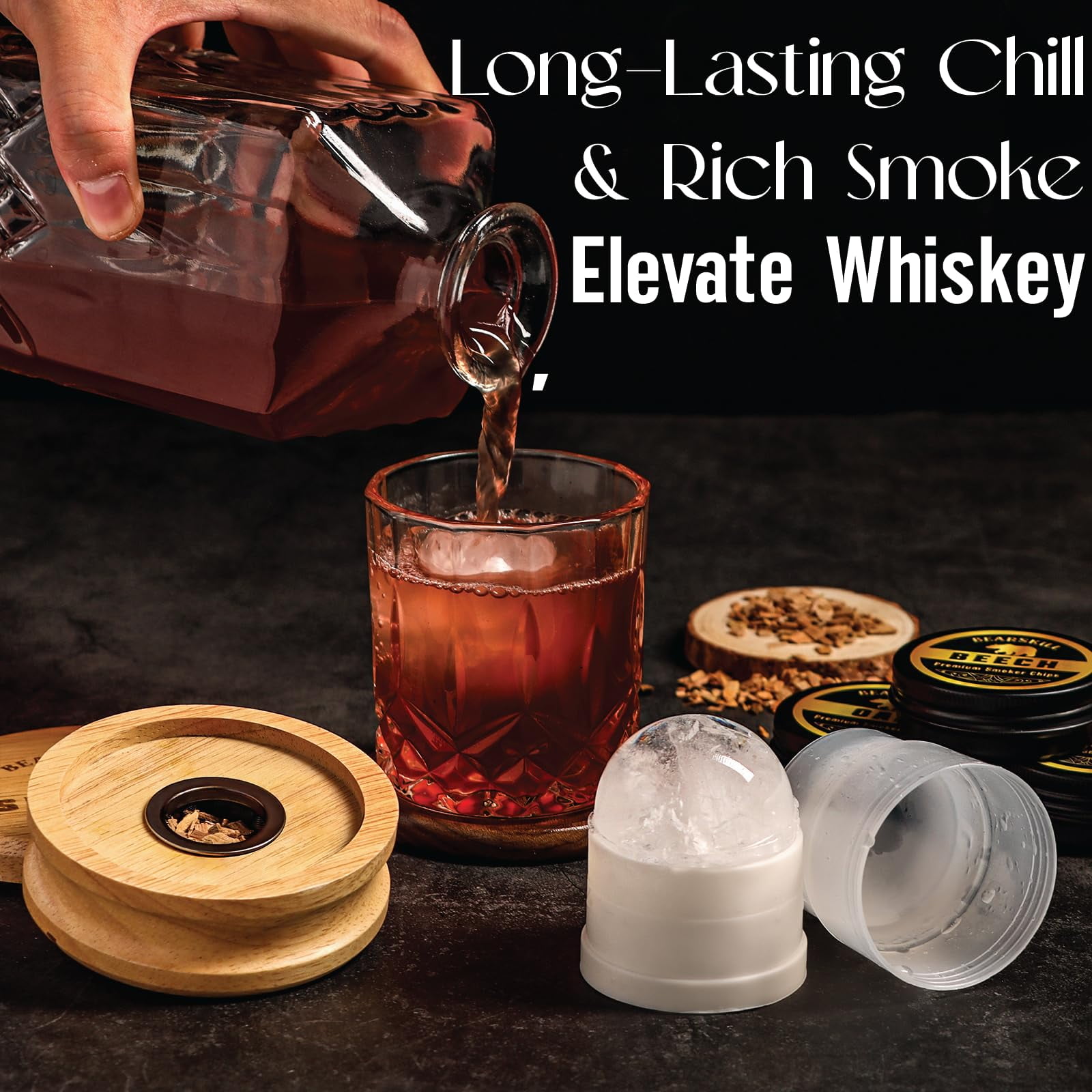 Kit Affumicatore Per Cocktail - Con Torcia, 6 Legni Aromatici, Accessori Per Drink Smoked - Foto 3