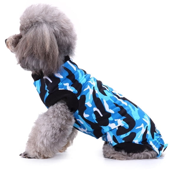 After Surgery Dog Recovery Onesie, Body Suit, Comfortable Cone Alternative, Soft Cotton Covers Wound, Stitches - L