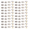 thumbnail image 1 of Shisuyan Buttons Silver 30Pcs 1.5X1.5X0.39Inch Copper DIY Needs, 1 of 8