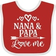 thumbnail image 3 of Inktastic Nana Papa Love Me Grandkids Boys or Girls Baby Bib, 3 of 4