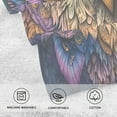 thumbnail image 5 of joogoo 2 PCs Hand Towels Sets Owl Mandala Bohemia Cotton Face Towel Bathroom Decorative, 5 of 7