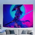 thumbnail image 6 of FLASHLUMI UV Reactive Blacklight Tapestry, 60x40in Glow in the Dark Wall Hanging Tapestries for Bedroom Living Room Dorm Decor, 6 of 9