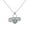 White, variant on 925 Sterling Silver Hamsa Evil Eye Peace Chain Pendant Necklace