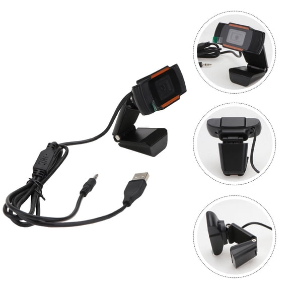 Phenofice Caméra Web Externe pour Ordinateur Portable Caméra Haute Définition Noir Lot de 1