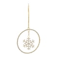 thumbnail image 3 of Melrose Jeweled Metal Hanging Snowflake Ornament Set of 12, 3 of 4