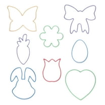 Way to Celebrate 8-Piece Stainless Steel Spring Cookie Cutters Set