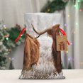 thumbnail image 4 of Fuzoiu Yak Print Christmas Gift Bag,Burlap Gift Bag with Drawstring Closure & Hang Tag,Perfect for Holidays, Birthdays, and Special Occasions-Small, 4 of 7