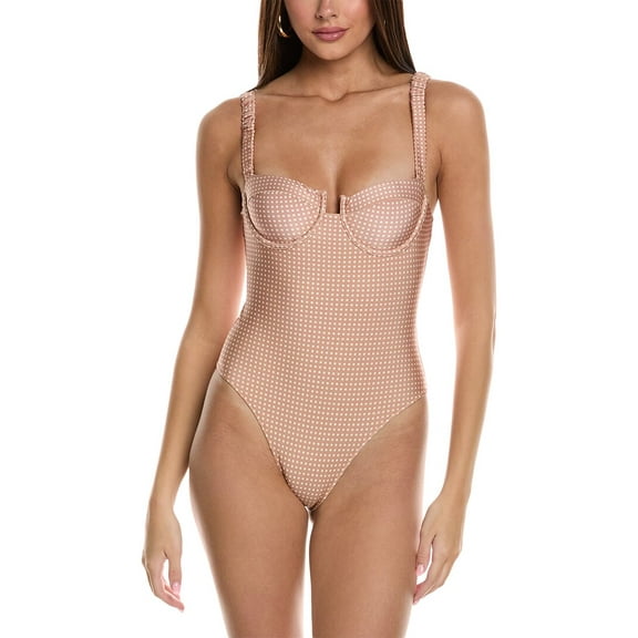 Solid & Striped womens The Verona One-Piece, L, Brown