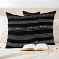 thumbnail image 4 of Pack of 2 Outdoor Pillow Covers 26x26 Inch Waterproof Black White Geometric Throw Pillow Covers,Decorative Couch Pillow Case Sham Modern Striped Plaid Abstract Art Patio Pillowcases Cushion Cover, 4 of 8