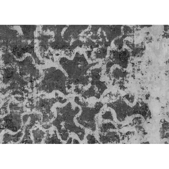 Ahgly Company Indoor Rectangle Oriental Gray Modern Area Rugs, 2' x 4'