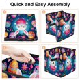 thumbnail image 4 of Easter Foldable Toy Storage Baskets, Storage Bins with Handle, 10.8"x10.5"x10.6", Large Capacity, 4 of 6