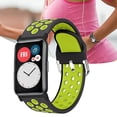 thumbnail image 4 of Bluelans Correa de Reloj de Silicona Hueca de Doble Color Pulsera de Repuesto Compatible con Huawei Watch Fit, 4 of 5
