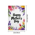 thumbnail image 3 of AMHNF Linen Garden Flag for Mother's Day Spring Summer Home Outdoor Garden Yard Door Decor 12x18 inch, 3 of 4