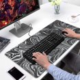 thumbnail image 2 of White Lines&nbsp;pad Mousewaterproof,rubber+multispandexnon Slip Line Series Gaming Mouse PadDesk Pad for Office Home Game 31.5x15.7inches, 2 of 7