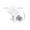 thumbnail image 2 of WEUVEB 6Ud Insertos Coaxiales F Tipo Para Rg6 Conexión Estable En TV Satelital Y Antenas, 2 of 7