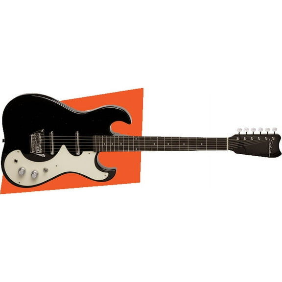 Silvertone Guitars Model 1449 Black Silver Flake