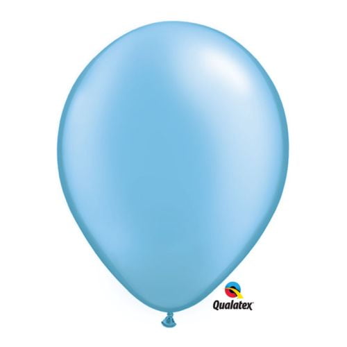 Qualatex 5 Round Balloons, Azure Pearl - Pack of 100