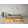 thumbnail image 3 of Ahgly Company Indoor Round Abstract Orange Modern Area Rugs, 4' Round, 3 of 4
