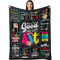 Best Gifts for Artists, Art Teacher Gifts, Art Teacher Appreciation Gifts, Art Gifts for Women, Men, Birthday Gift for Art Lovers, Artist Gifts for Christmas-Soft Fannel Throw Blanket 50"x60"