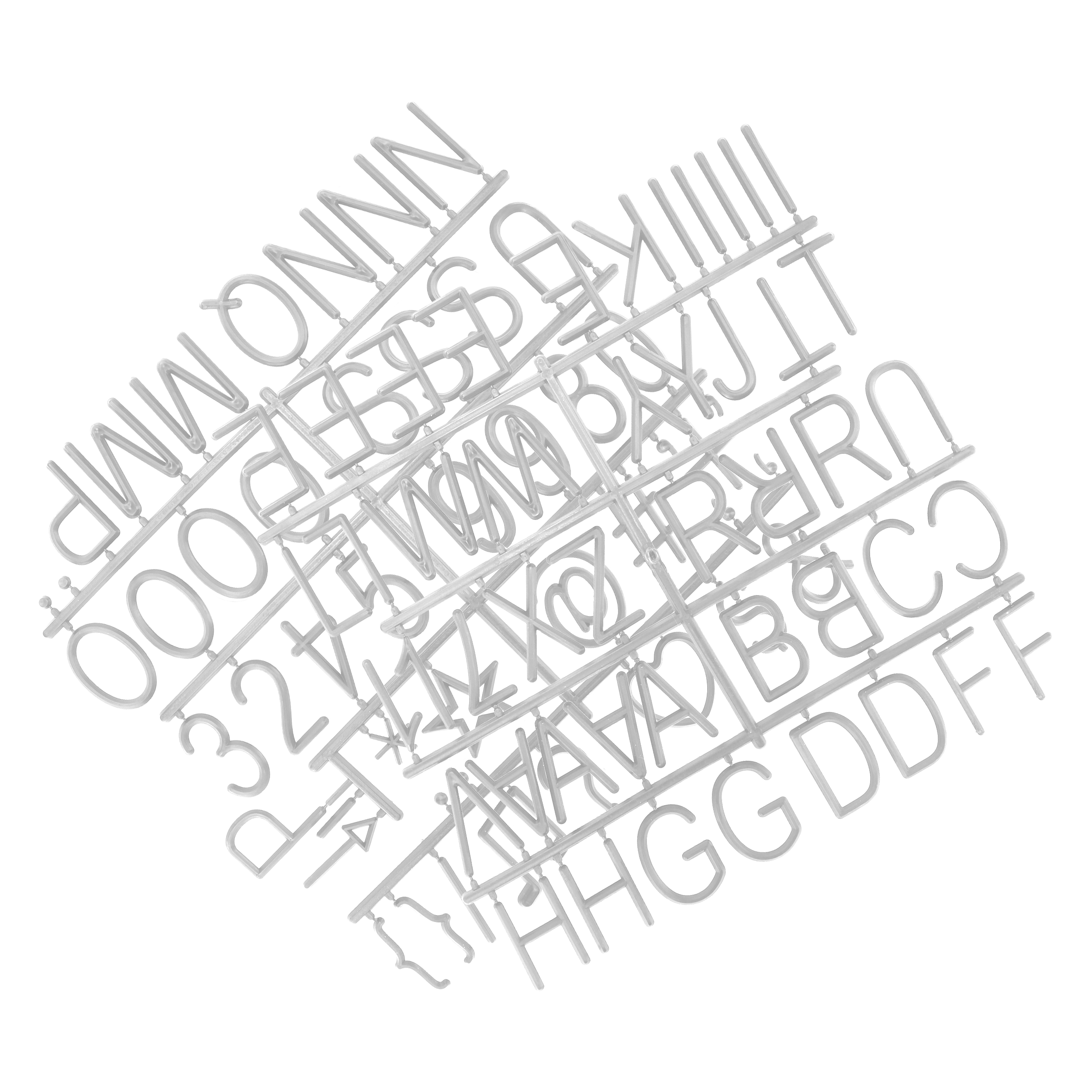 Stiles 100 5cm Standard Letter Set for Letter Boards, Changeable Wooden