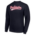 thumbnail image 2 of Men's Starter  Navy Washington Capitals Tailsweep City Pullover Sweatshirt, 2 of 3