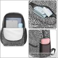 thumbnail image 3 of 17 Inch Lightweight Backpack,PVC Waterproof Oxford Fabric, Ergonomically Designed, with Large Capacity, Leopard Animal Pattern, 3 of 5