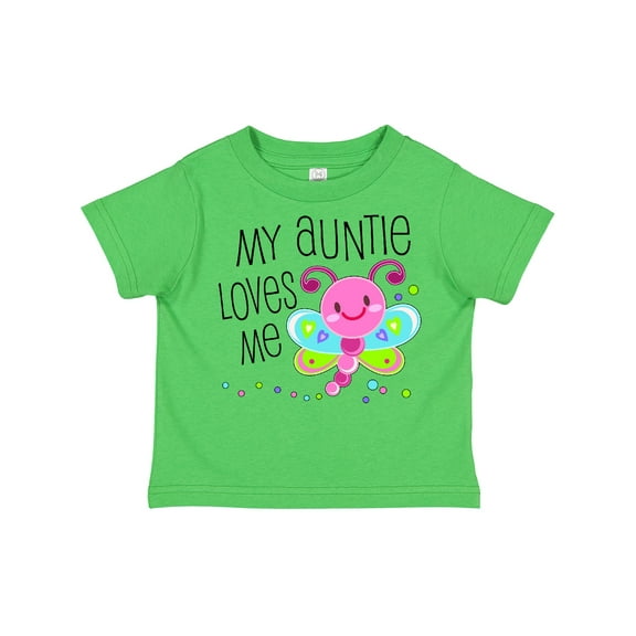 Inktastic My Auntie Loves Me Cute Dragonfly Boys or Girls Toddler T-Shirt
