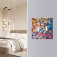 thumbnail image 4 of Yayeee Toggle Light Switch Wall Plate 2-Gang 4.56"x4.48" Decorative Outlet Cover, Light Colorful Circles, 4 of 7