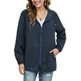 thumbnail image 6 of Godom Rain Jacket Women Lightweight Raincoat with Hood for Hiking Travel Windbreaker Outdoor Active, 6 of 6