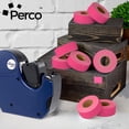 thumbnail image 5 of Perco 2 Line Fluorescent Pink Labels - 24,000 Blank Price and Date Gun Labels for Perco 2 Line Price and Date Guns - 32 Rolls, 4 Sleeves - Made in USA, 5 of 7
