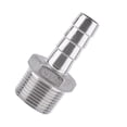 thumbnail image 1 of Conector De Cola De Manguera De Púas Para Instalación De Tuberías De Rosca Macho SS304, Acero Inoxidable Inoxidable, Junta De Montaje Rápido Para Aire, Combustible, Plomería, 1 of 7