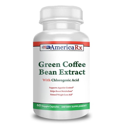 AmericaRx Inc Green Coffee Bean Extract With Chlorogenic Acid Veggie Capsules, 60 Ea Walmart