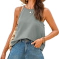 thumbnail image 5 of Sleeveless Solid Color Women Halter Casual Tank Tops Camisole, 5 of 6
