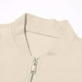 thumbnail image 5 of YYDGH Womens Zip Up Sweatshirts Jackets Long Sleeve Casual Loose Outwear with Pockets Beige L, 5 of 8