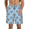 thumbnail image 1 of Goofa Terrier Printed Mens Swim Trunks Summer Quick Dry Short Beach Swimwear Bathing Suits-Large, 1 of 6