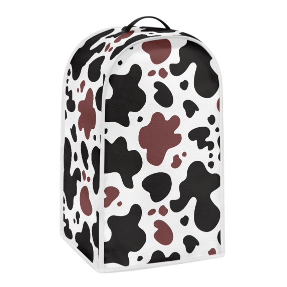 HELLHERO Durable Food Processor Cover for Home Kitchen Polyester, Oil Proof, Handle Cowhide Print
